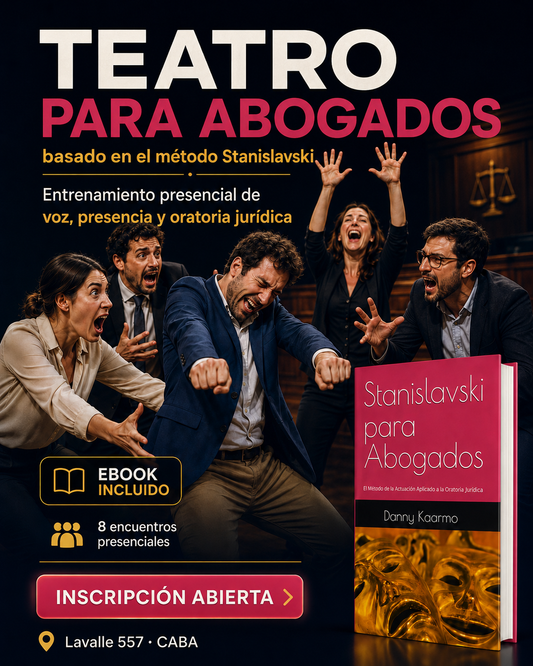 Reserva de Vacante - Entrenamiento Teatro para Abogados en CABA